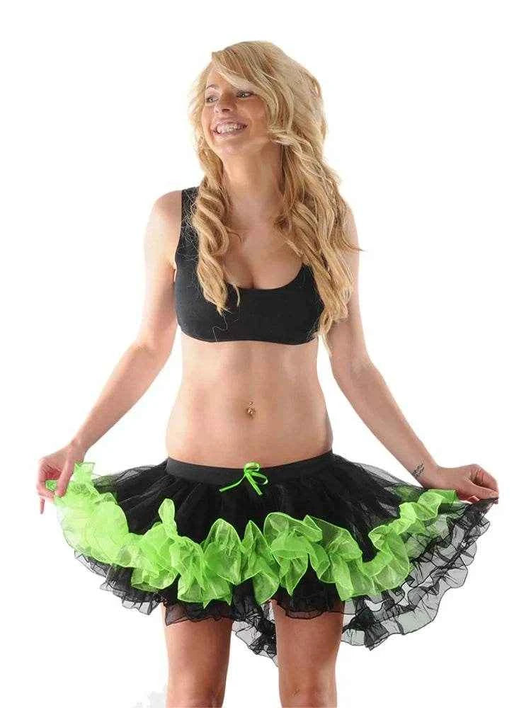 Women's Tutu Skirts - Classic 3 Layered Elastic Burlesque Tutu Skirt