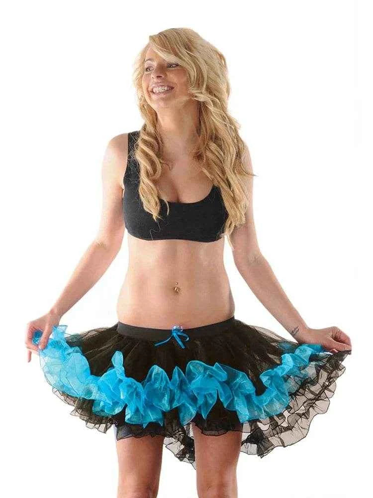Women's Tutu Skirts - Classic 3 Layered Elastic Burlesque Tutu Skirt