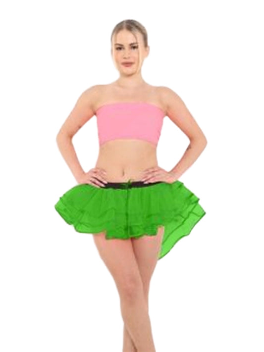 Women's Tutu Skirts - Classic 3 Layered Elastic Burlesque Tutu Skirt green
