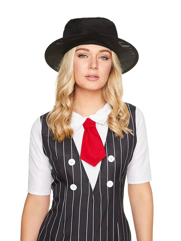 Women's Gangster Mafia Girl Costume - thefancydress.co.uk