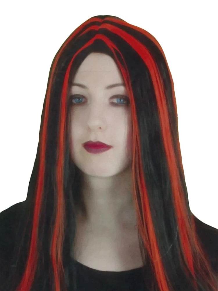 Womens Halloween Red Witch Wig - thefancydress.co.uk
