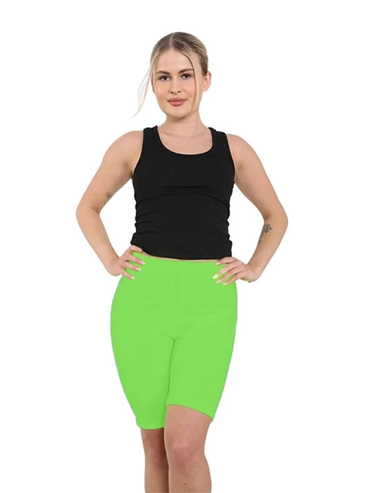 Womens Microfiber Stretch Cycling Shorts