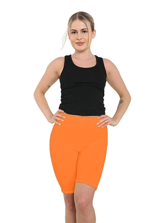 Womens Microfiber Stretch Cycling Shorts