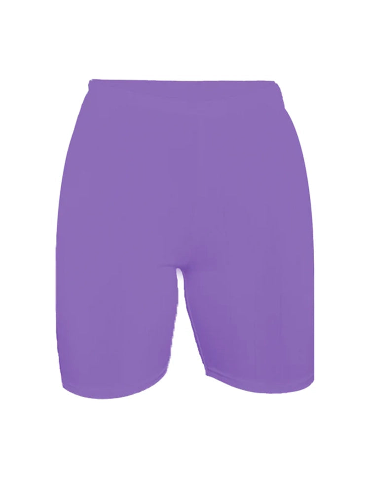 Womens Microfiber Stretch Cycling Shorts