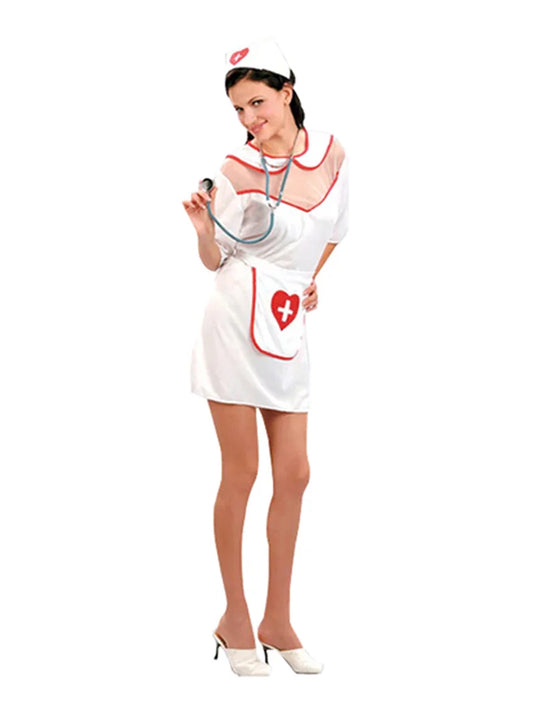 Womens Nurse Costume With Hat
