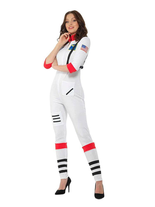 Womens Astronaut Space Suit Dress-up Costume - thefancydress.co.uk