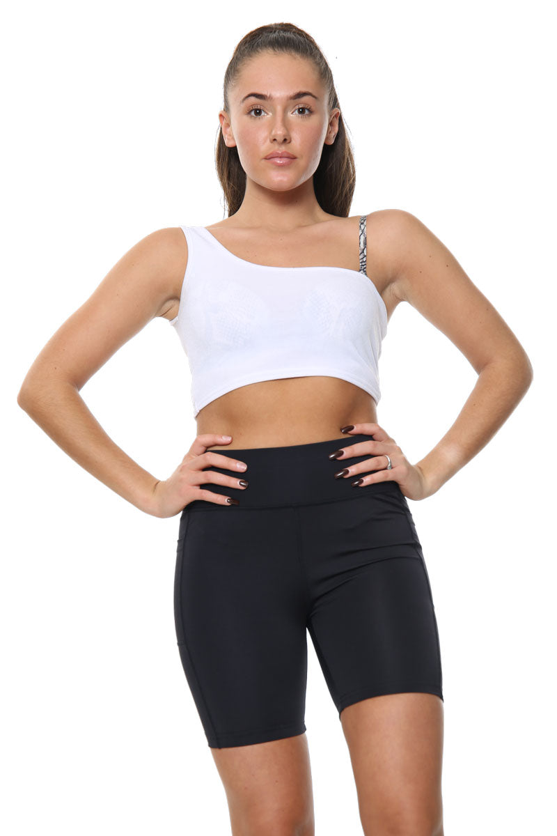 Ladies Gym Sports High Waist Cycling Shorts