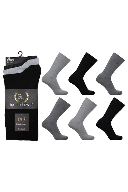 Unisex Active Star Plain Black Cotton Socks {Assorted Colur}