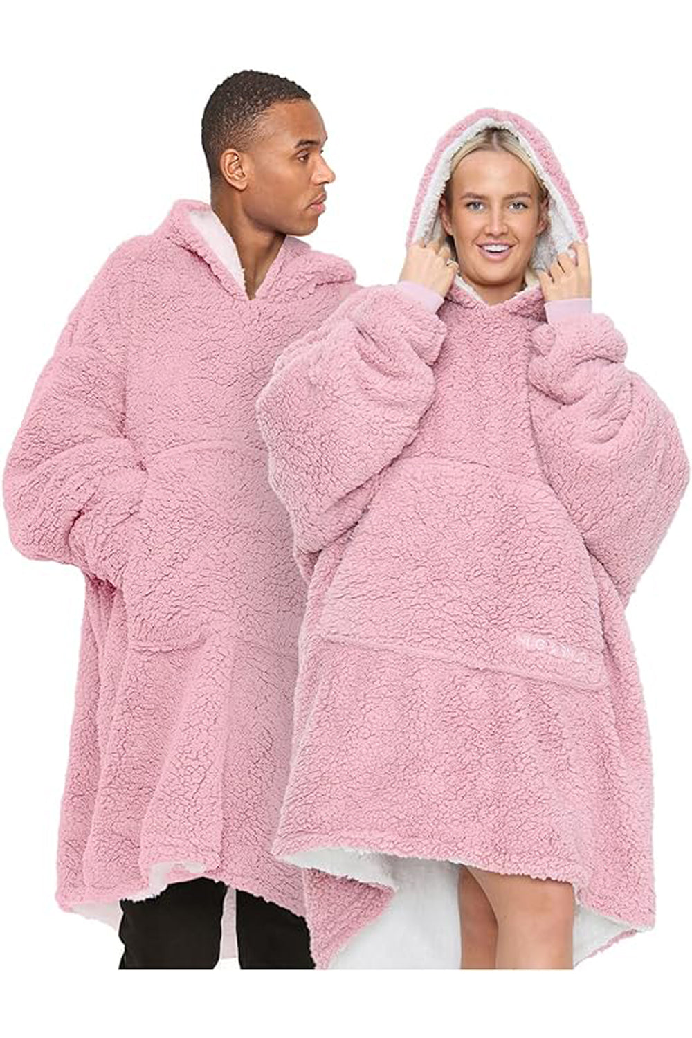 Adult Hoodie Blanket Teddy Fabric
