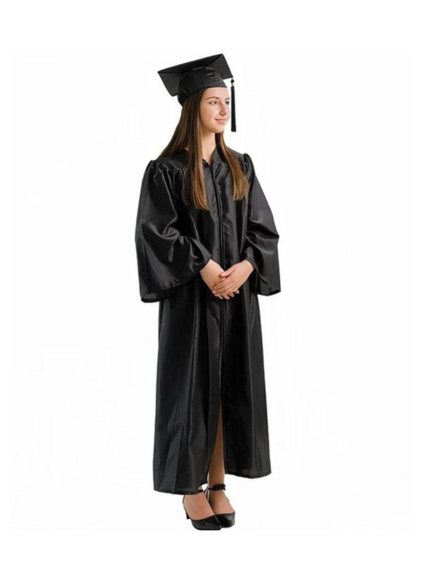 Women's Graduation Gown with Mortarboard Cap - thefancydress.co.uk