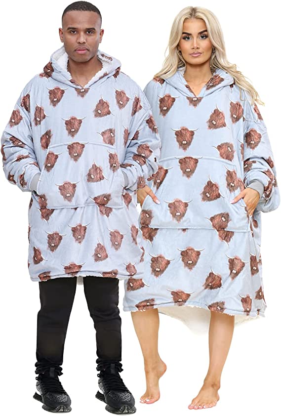 Adult Printed Hoodie Blanket