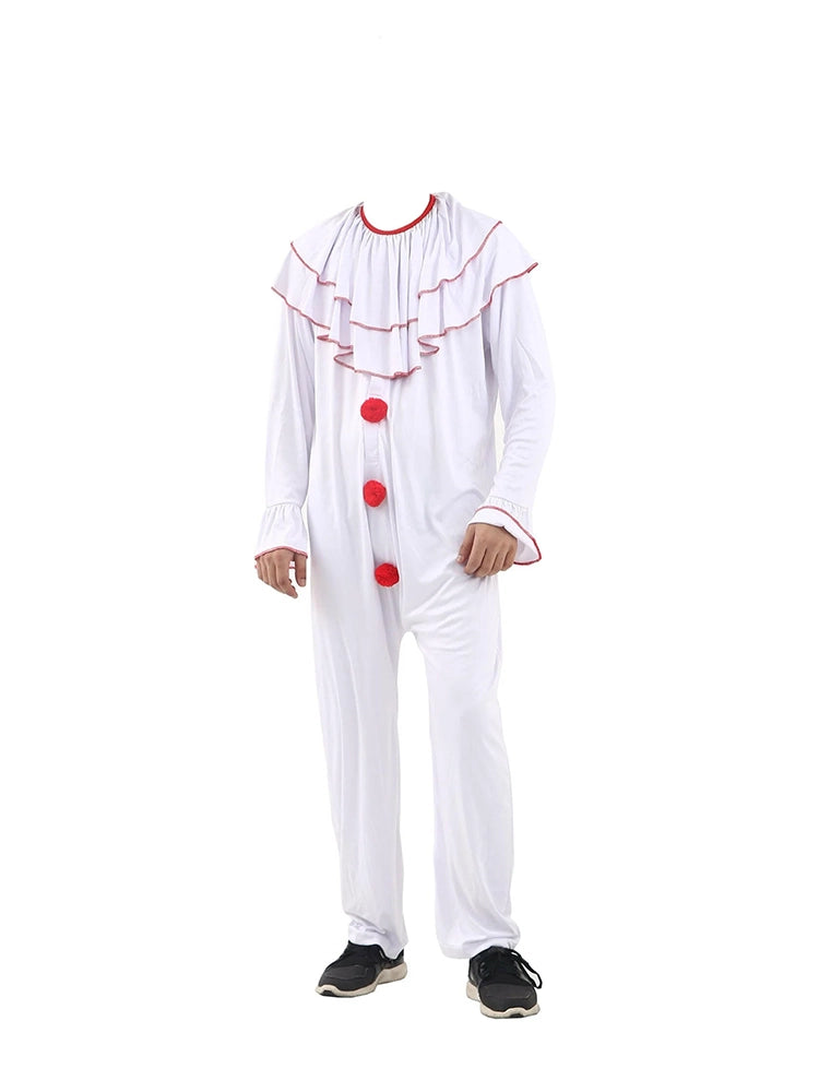 Men's Scary Clown Jumsuit Costume