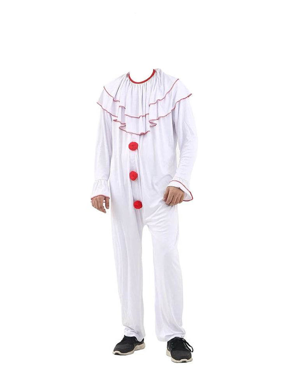 Men's Scary Clown Jumsuit Costume - thefancydress.co.uk