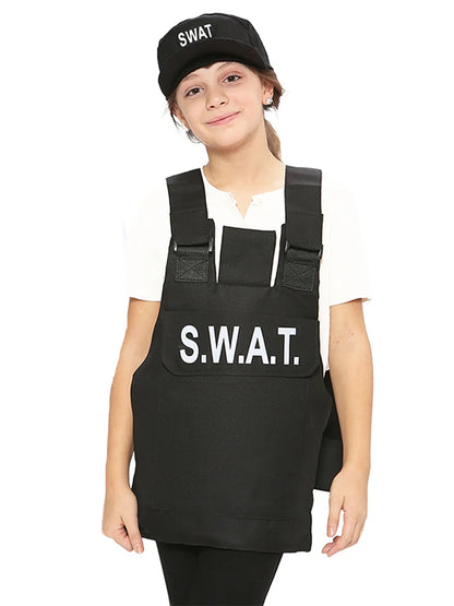 Girls Fancy SWAT Vest And Hat Set