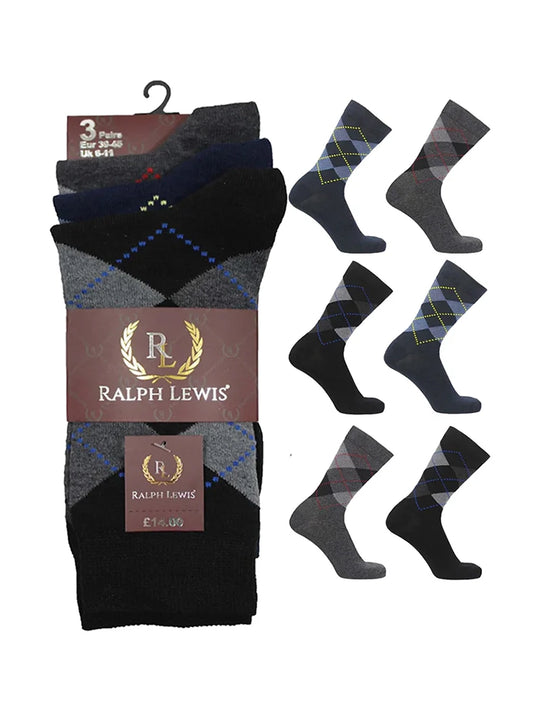 Active Star Men's Cotton Mix Socks (Assorted Colours)