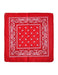 Unisex Paisley Printed Bandana red