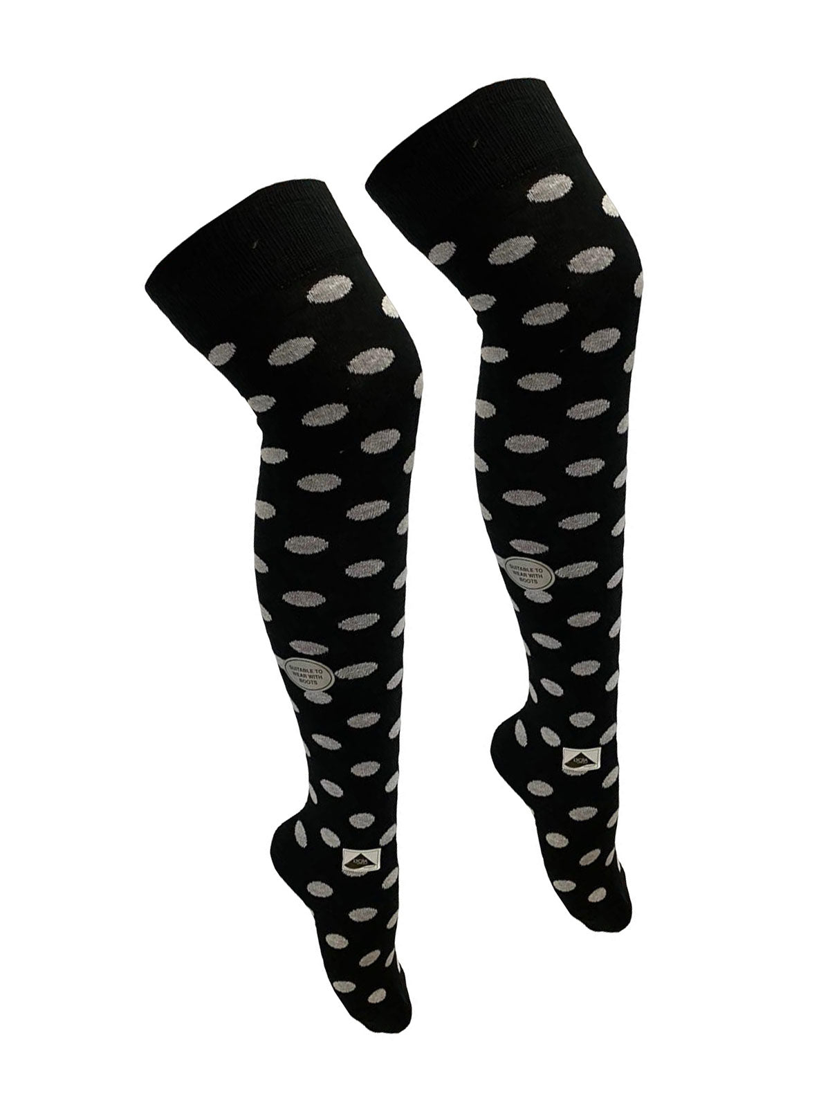 Women Argyle Over The Knees Socks