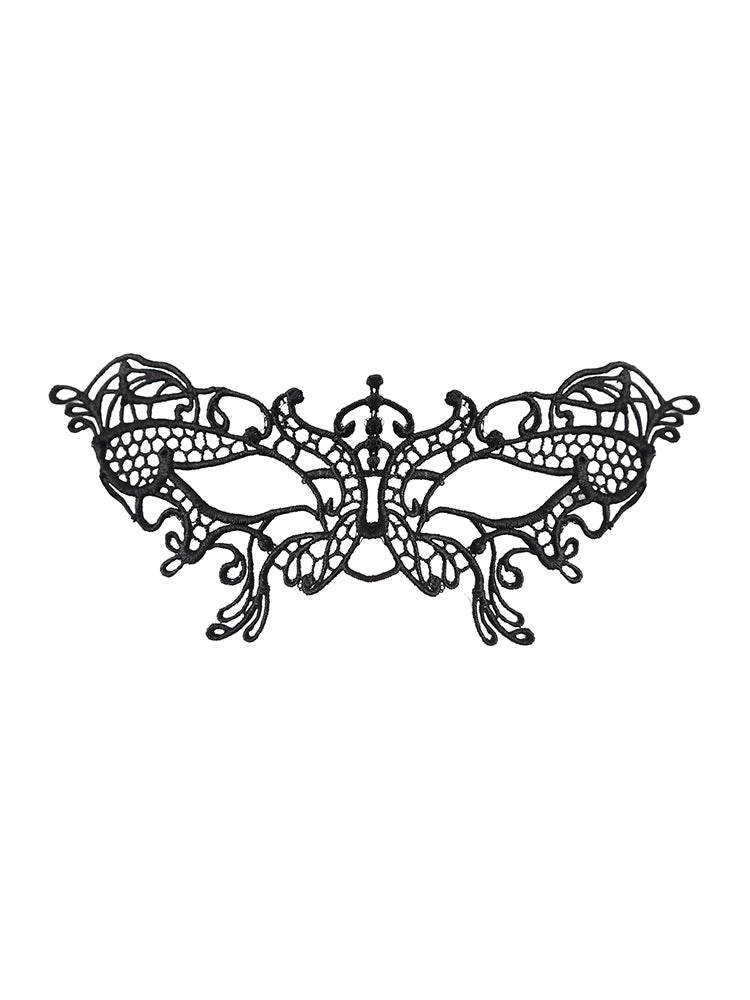 Women's Cat Lace Fancy Mask - thefancydress.co.uk