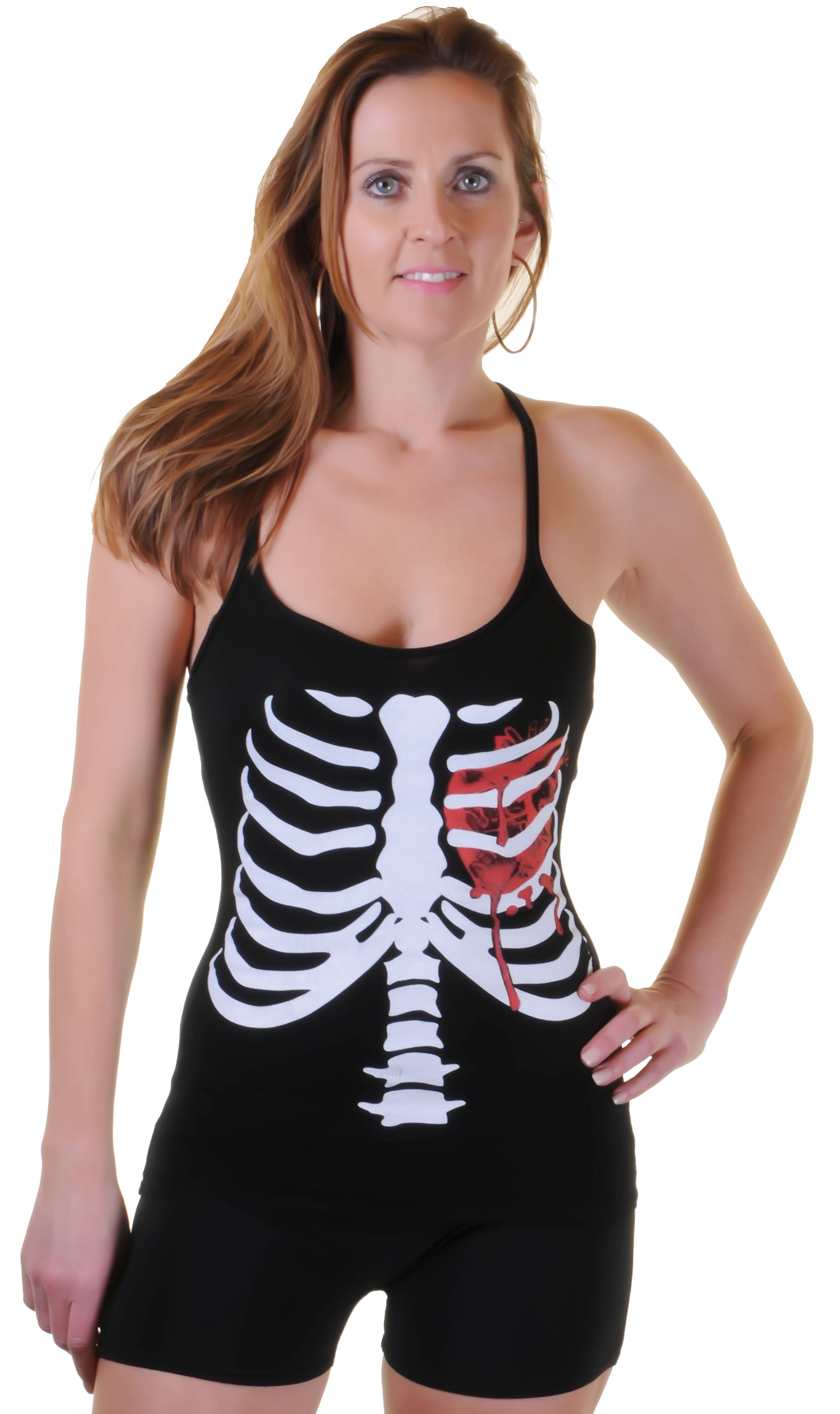 Skeleton Printed Vest Top