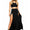 Women's Double Slit Long Skirt black