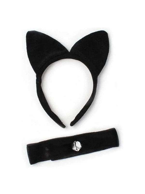 Sexy Cat Headband With Collar - thefancydress.co.uk
