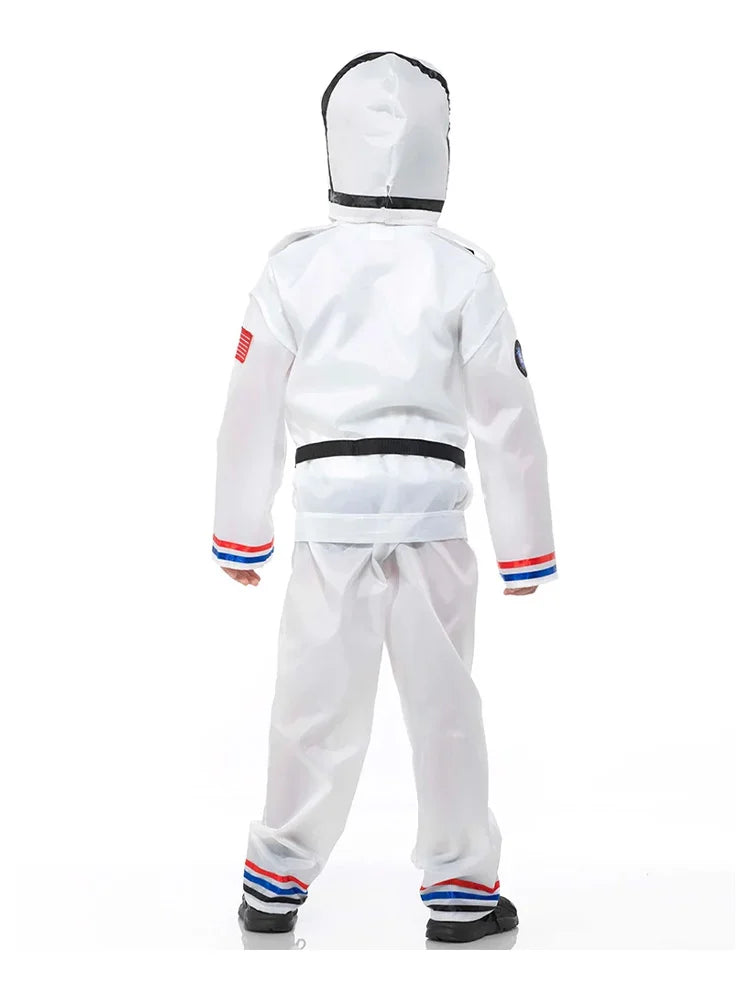 Kid On The Moon Shuttle Commander Astronaut Child's Costume back