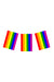 Pride Rainbow Bunting Flags – 7m (24 Rectangular Flags)