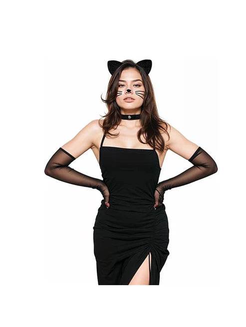 Sexy Cat Headband With Collar - thefancydress.co.uk