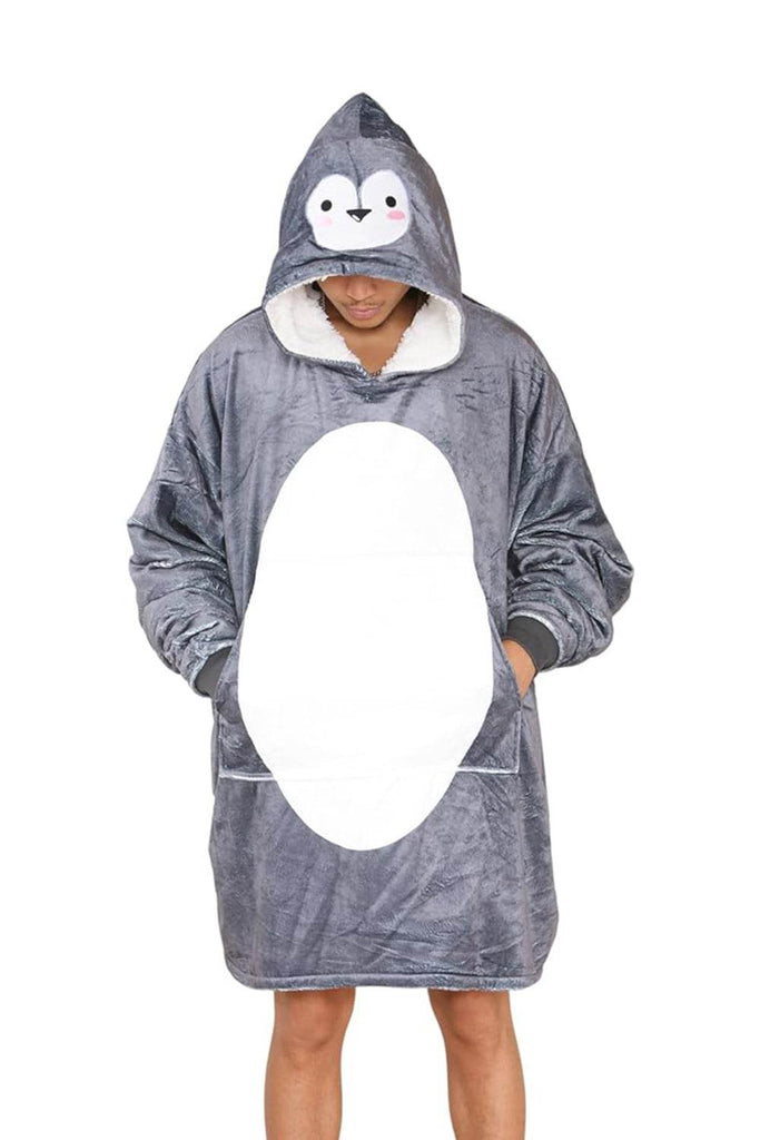 Adult Printed Hoodie Blankets - thefancydress.co.uk