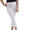 Girls Full Length Plain Cotton Legging white