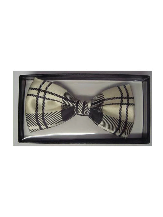 Tartan Bow Tie ivory