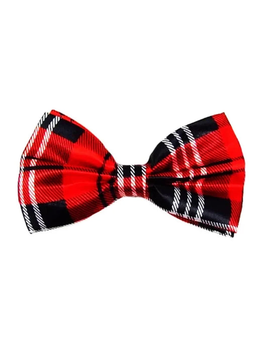 Tartan Bow Tie red