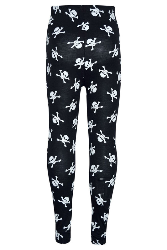 Adult Skull Printed Leggings