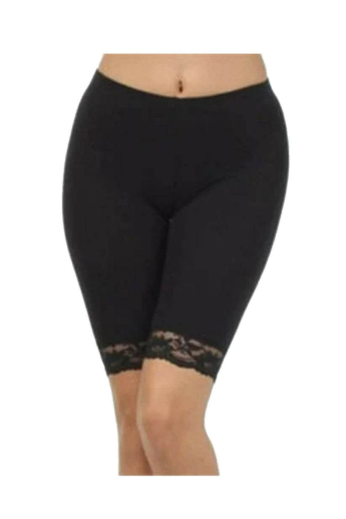 Women Lace Microfibre Cycling Shorts - thefancydress.co.uk