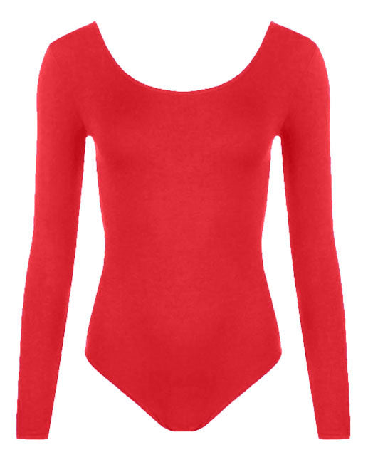 Crazy Chick Girls Full Sleeve Plain Leotard