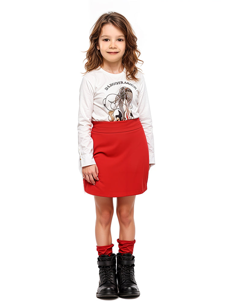 Girls Casual Stretchy Pencil Mini Skirt