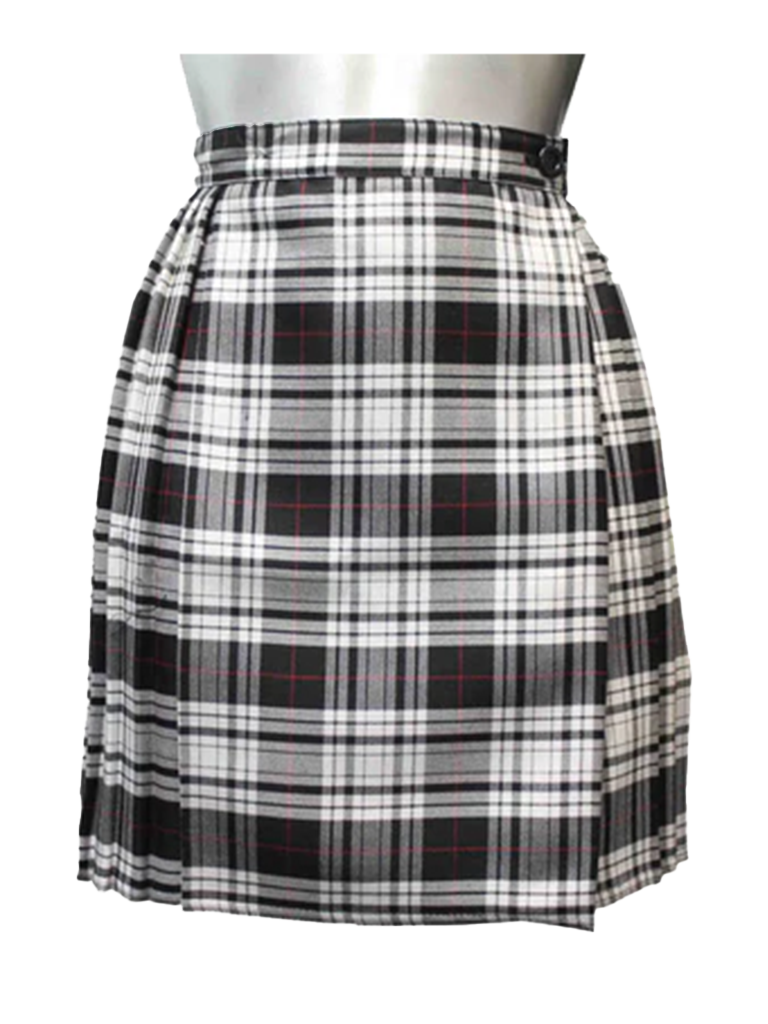 Ladies Tartan Pleated Wrap Over Skirt (18 Inches)