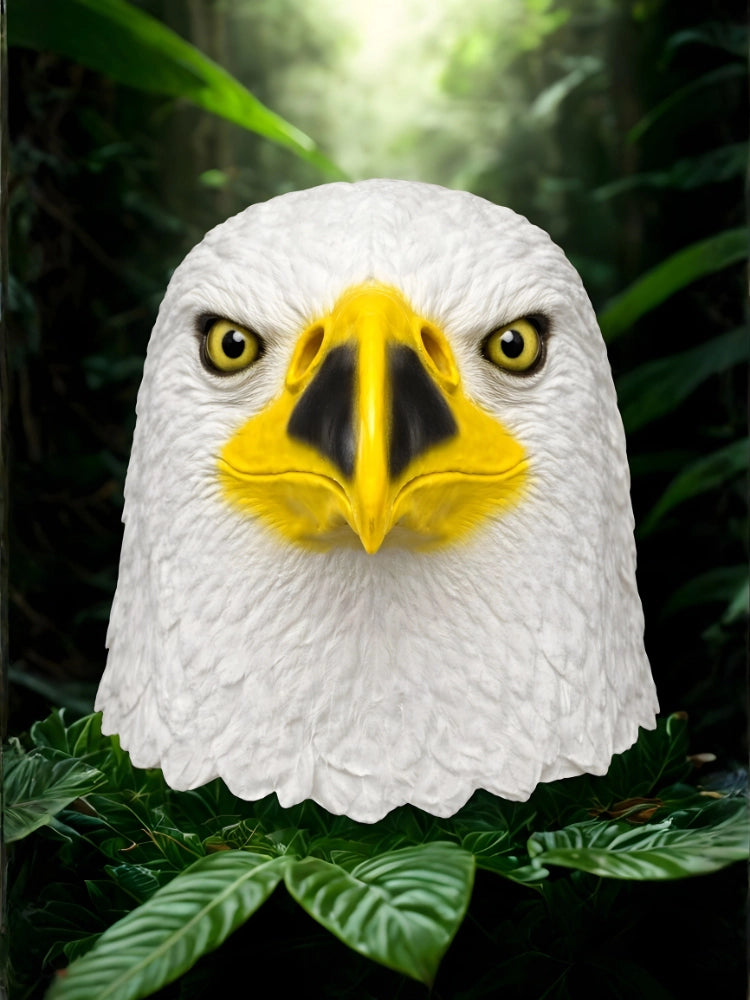 Realistic Latex Bald Eagle Full Head Mask