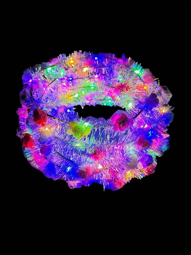 Flower Light up Headband Crown - thefancydress.co.uk