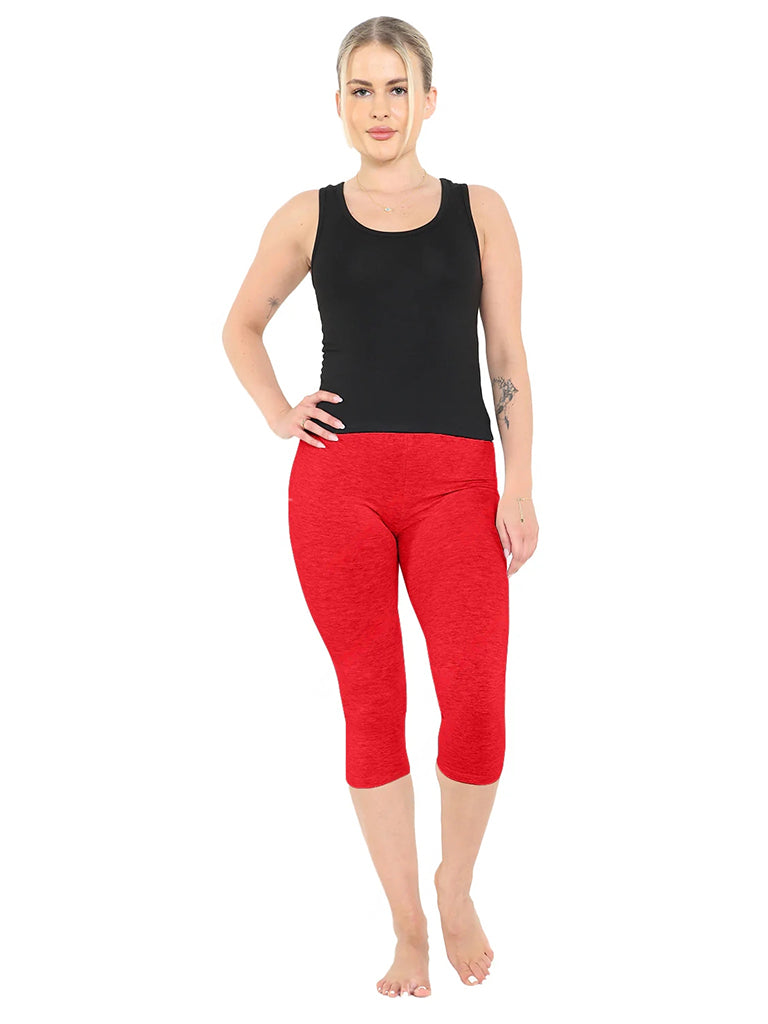 Women 3/4 Length Cotton Leggings