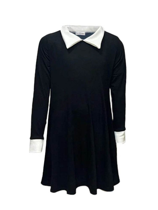 Women's Gothic School Girl Plain Swing Fancy Dress - thefancydress.co.uk