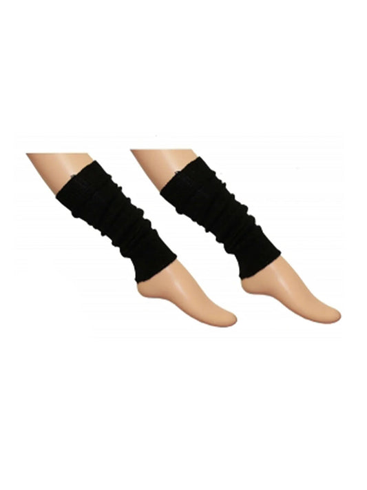 Girls Neon Legwarmers black