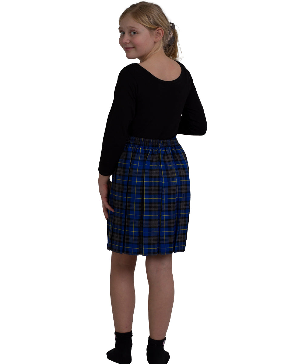 Girls Box Pleated Tartan Skirt