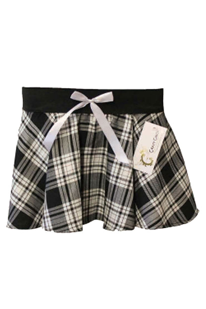 Crazy Chick Girls Bow Tartan Skirt