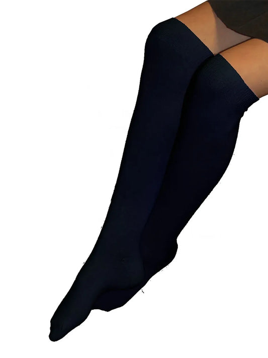 Girl's Knee High School Socks navy