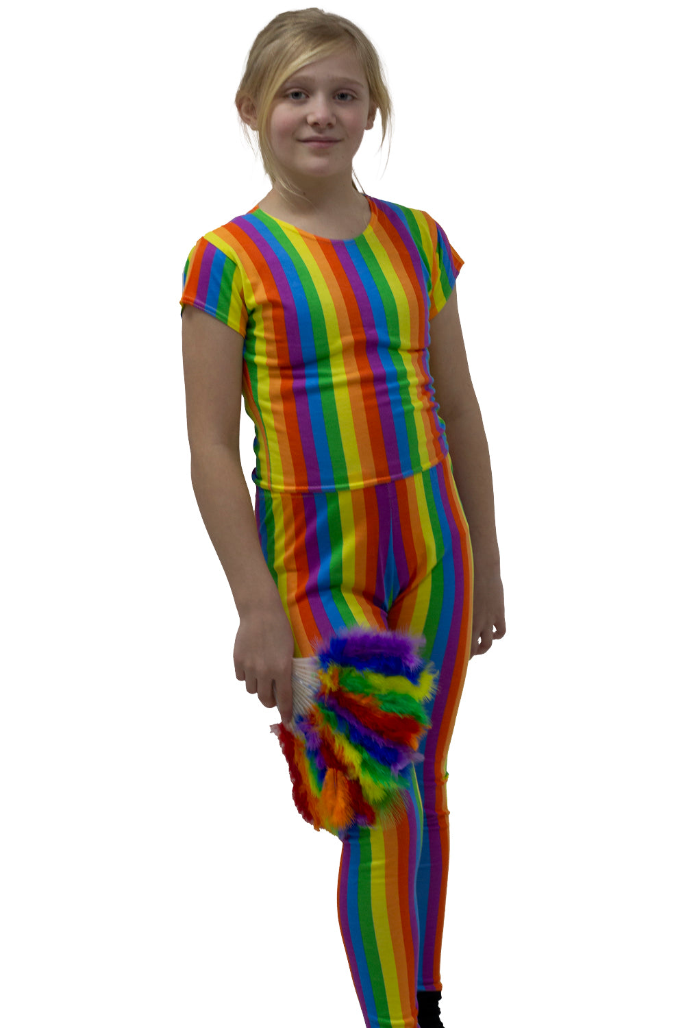 Girl Microfibre Rainbow leggings