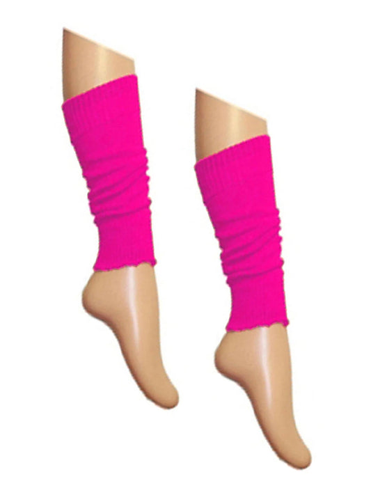 Girls Neon Legwarmers pink