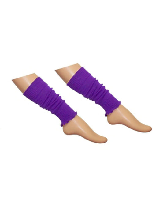 Girls Neon Legwarmers purple