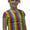 Rainbow Stripe Crop Top Short Sleeves