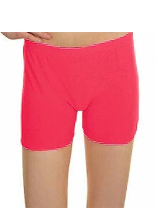 Girls Neon Stretch Microfiber Hot Pants pink
